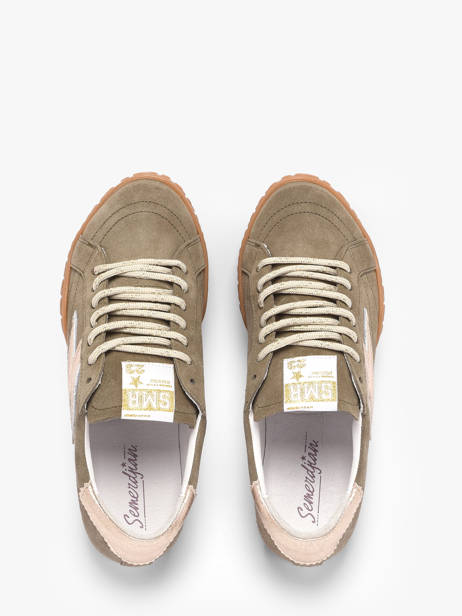 Sneakers Mary En Cuir Semerdjian Vert women MARYD280 vue secondaire 3