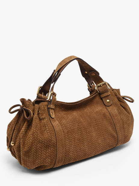 Sac 24h  Cuir Gerard darel Marron studio D477 vue secondaire 1