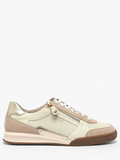 Sneakers En Cuir Mephisto Beige women P5147016