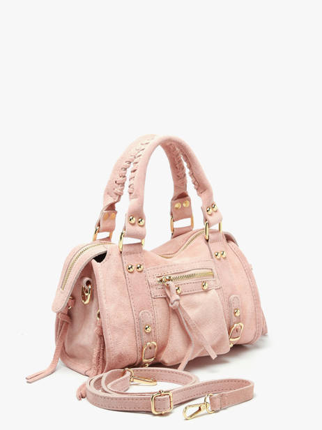 Sac Bandoulière Velvet Cuir Milano Rose velvet VE24093O vue secondaire 2
