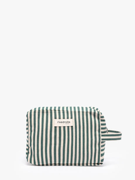 La Trousse Tournelles Xl Striped Coton Recyclé Rivedroite Vert spring striped TOUXLSTR