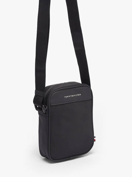 Sac Bandoulière Tommy hilfiger Noir th repreve AM14150 vue secondaire 2