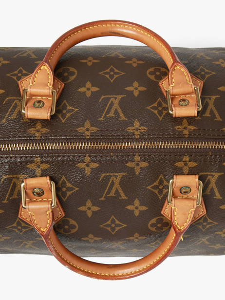 Sac à Main D'occasion Louis Vuitton Speedy 40 Monogrammé Louis vuitton Marron second life 4O756WUA vue secondaire 2