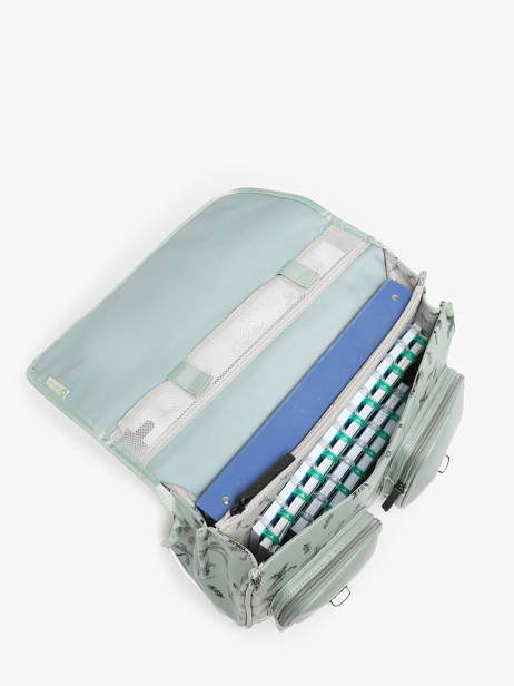 Cartable 2 Compartiments Cameleon Vert vintage north PBVWCA38 vue secondaire 3