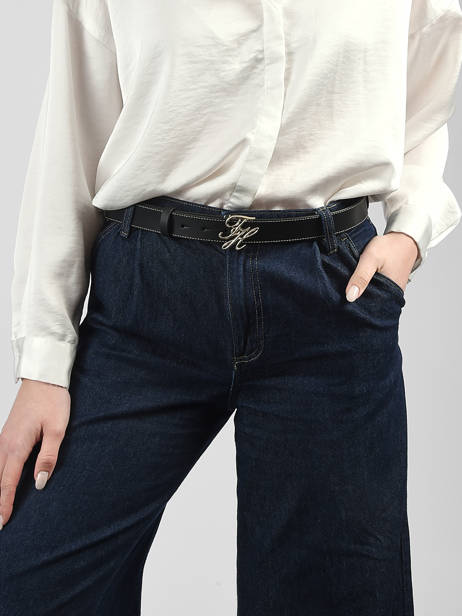 Ceinture Tommy hilfiger Noir belt AW18568 vue secondaire 1