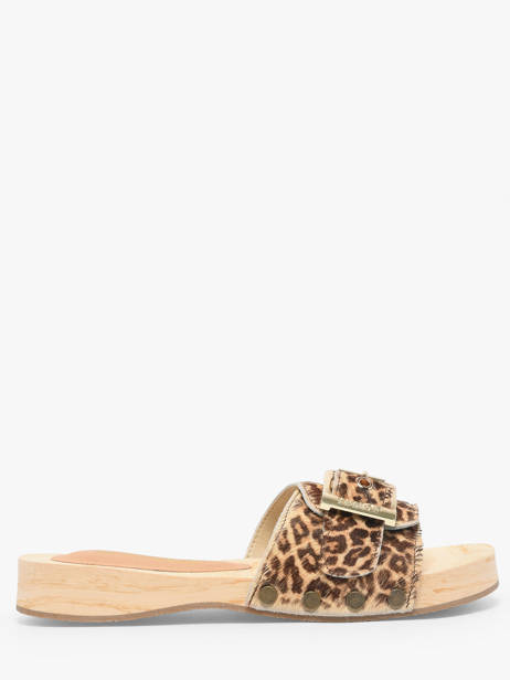 Mules En Cuir Colors of california Marron women HCBAYL06