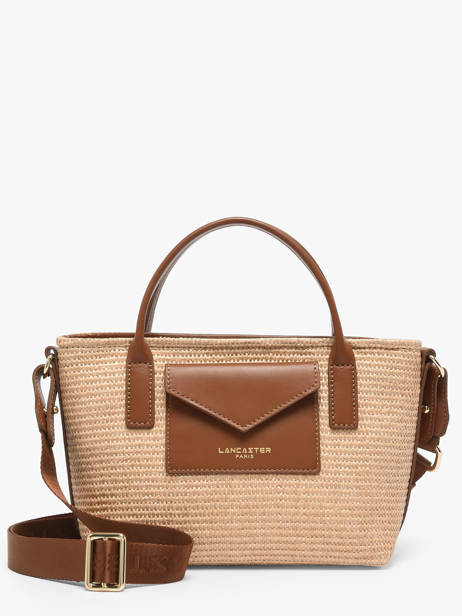 Sac Bandoulière Kba Mariniere Osier Lancaster Marron kba mariniere osier 78