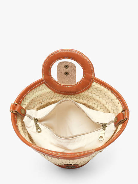 Sac Porté Main Estival Le voyage en panier Beige estival PM927 vue secondaire 2