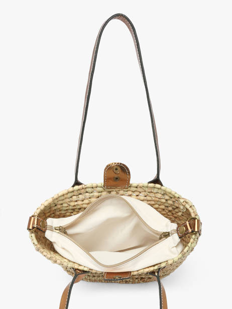 Sac Porté épaule Estival Le voyage en panier Beige estival PM946 vue secondaire 2