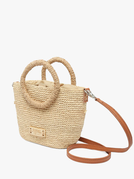 Sac Porté Main L'atelier Du Crochet Raphia Le voyage en panier Beige l'atelier du crochet AM831 vue secondaire 2