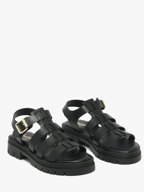 Sandales En Cuir Semerdjian Noir women DELIA vue secondaire 1