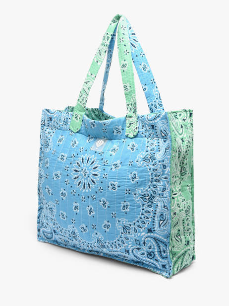 Sac Porté épaule Bandana Coton Le voyage en panier Bleu bandana PM965 vue secondaire 2