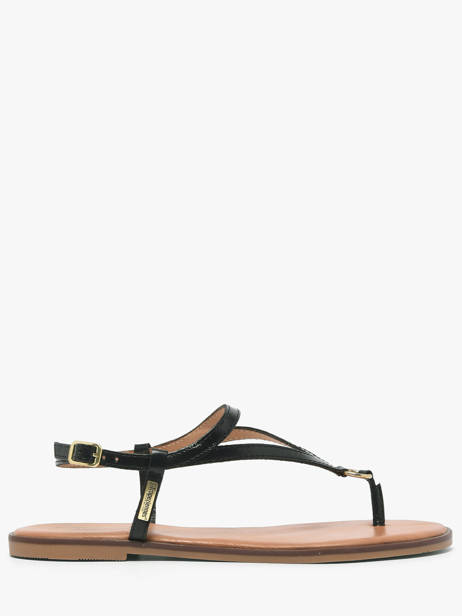 Nu-pieds En Cuir Les tropeziennes Noir women HATOME