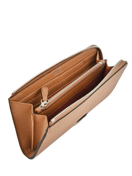 Portefeuille Ninon Cuir Lancel Marron ninon A09974 vue secondaire 1