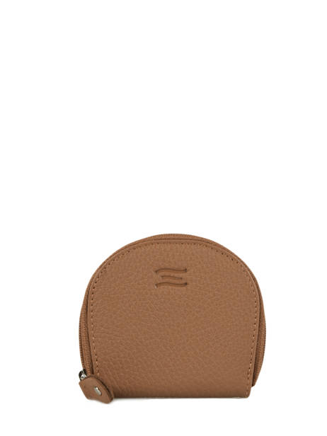 Porte-monnaie Caviar Cuir Crinkles Marron caviar 14291