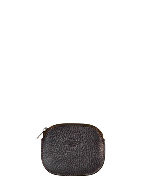 Porte Monnaie Foulonné Cuir Yves renard Marron foulonne 23A2