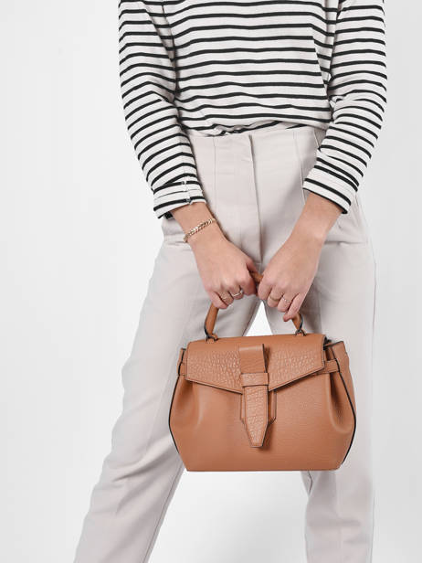Sac Ã  Main S Charlie Cuir Lancel Marron charlie A08370 vue secondaire 1