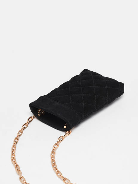 Pochette De TÃ©lÃ©phone Moon Cuir SuÃ¨de Vanessa bruno Noir moon 13V42642 vue secondaire 2