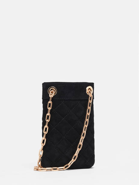 Pochette De TÃ©lÃ©phone Moon Cuir SuÃ¨de Vanessa bruno Noir moon 13V42642 vue secondaire 4