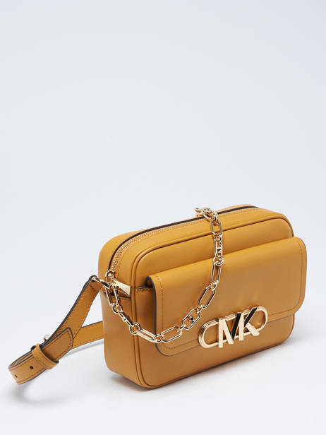 Sac BandouliÃ¨re Parker Cuir Michael kors Jaune parker F7GGNM8L vue secondaire 2