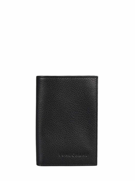 Longchamp Le foulonnÃ© Etui passeport Noir