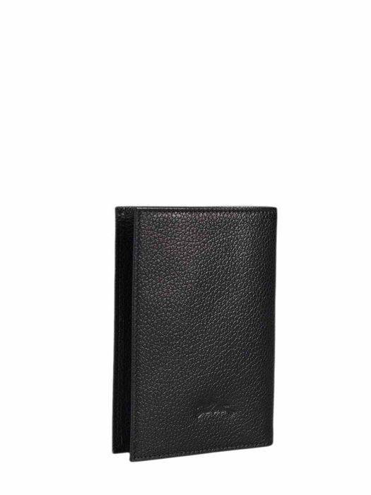 Longchamp Le foulonnÃ© Etui passeport Noir