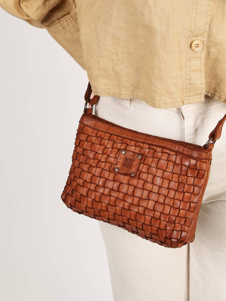 Sac BandouliÃ¨re Heritage Cuir Biba Marron heritage KA9 vue secondaire 1