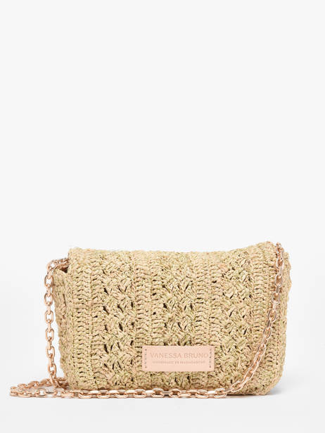 Sac BandouliÃ¨re Moon Raphia Vanessa bruno Or moon raphia 91V40326 vue secondaire 4