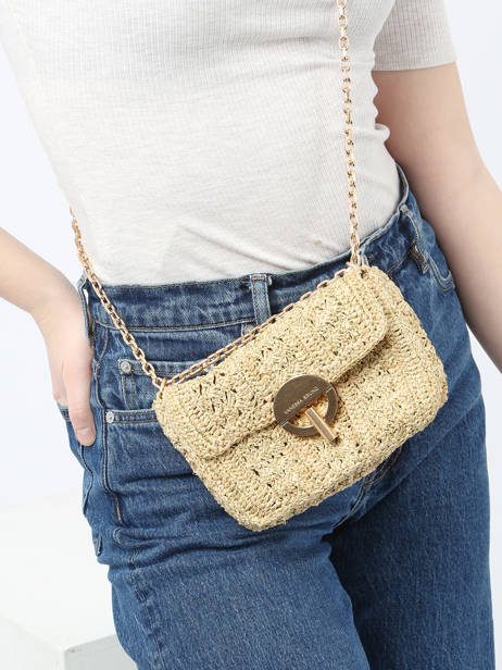 Sac BandouliÃ¨re Moon Raphia Vanessa bruno Or moon raphia 91V40326 vue secondaire 1