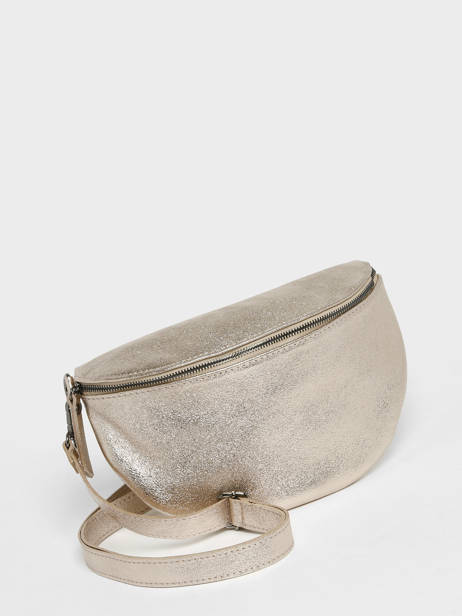 Sac Banane Nine Cuir Milano Marron nine NI21123 vue secondaire 2