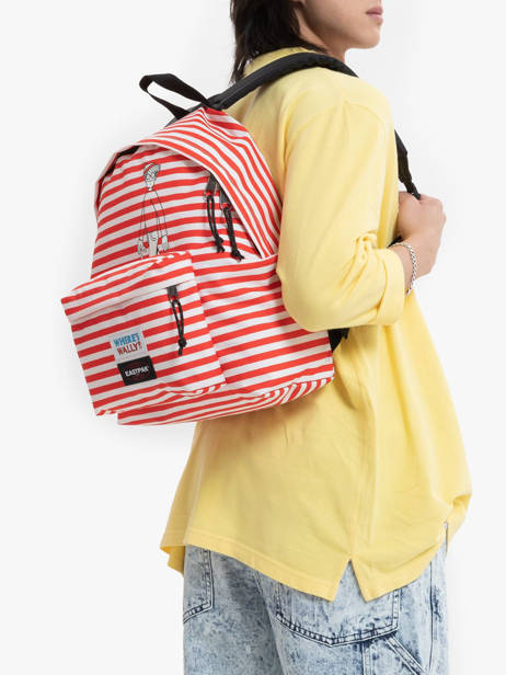 Sac Ã  Dos 1 Compartiment Eastpak Rouge where is wally K620WAL vue secondaire 1